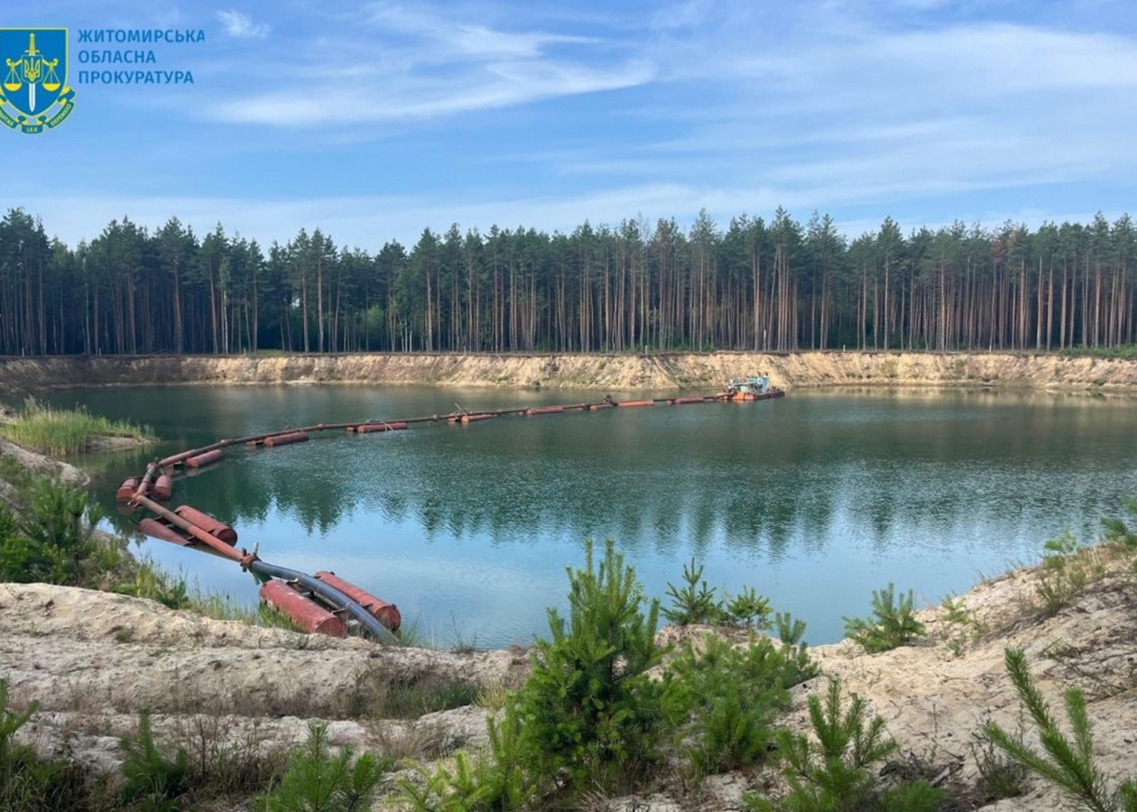 Видобуток піску на Житомирщині заподіяв шкоду довкіллю на 2,5 млрд